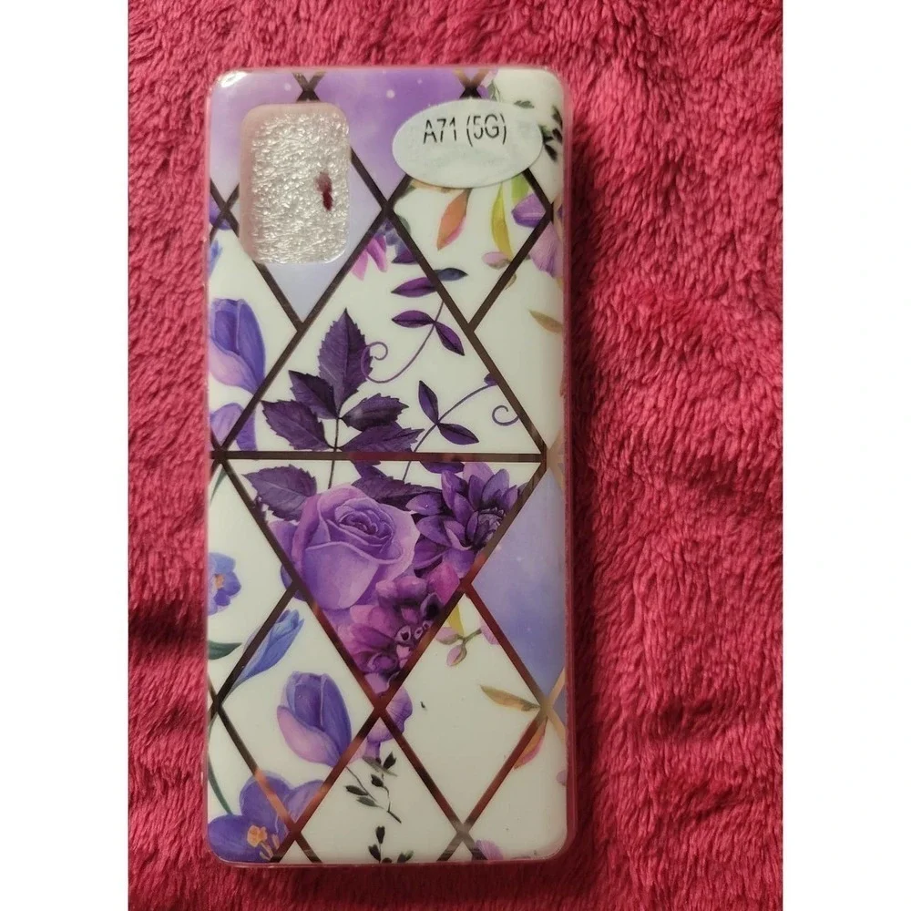 Purple Roses Samsung Galaxy a71 5g case